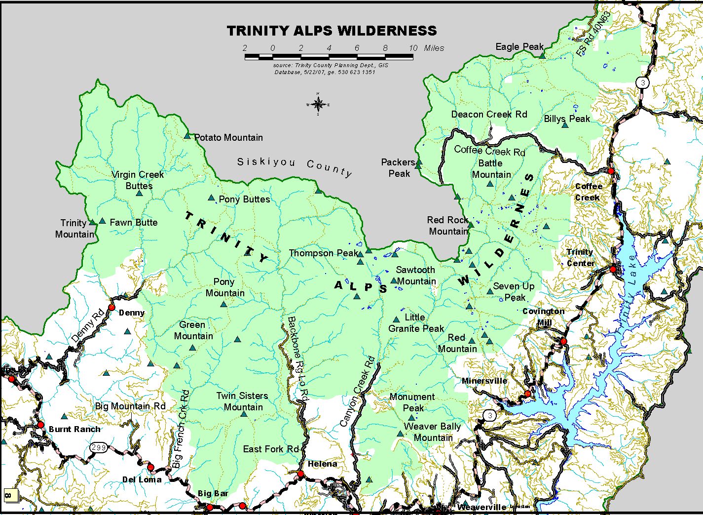 Trinity County Recreation Trinity Alps Trinity Lake Trinity River